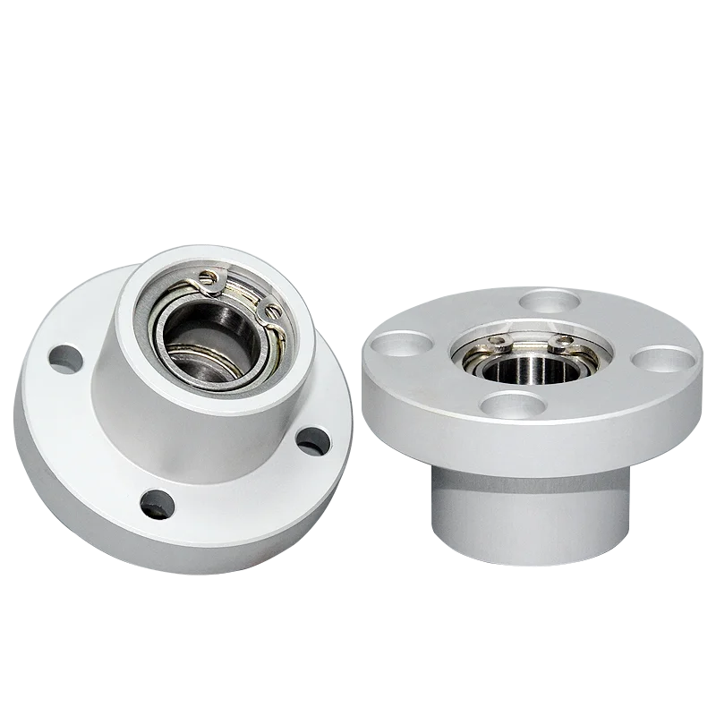 1pcs Bearings with Housings, Double-Shielded Flange Bearing Seat Assembly with Buckle Ring, Dia 3/4/5/6/8/10/12/15