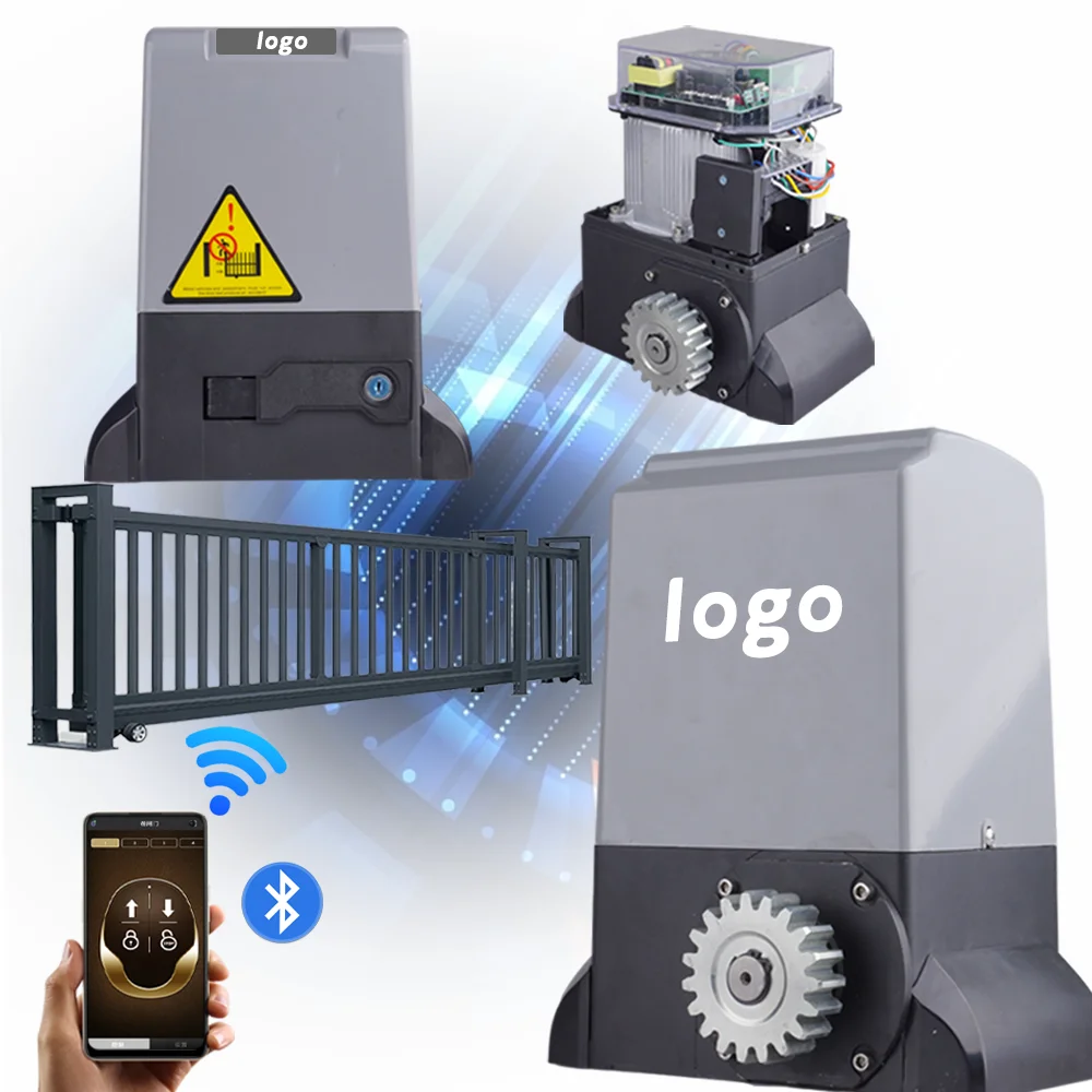 Nice price for 550w with bluetooth control max 1000kg load capacity magnetic limit sliding gate opener motor