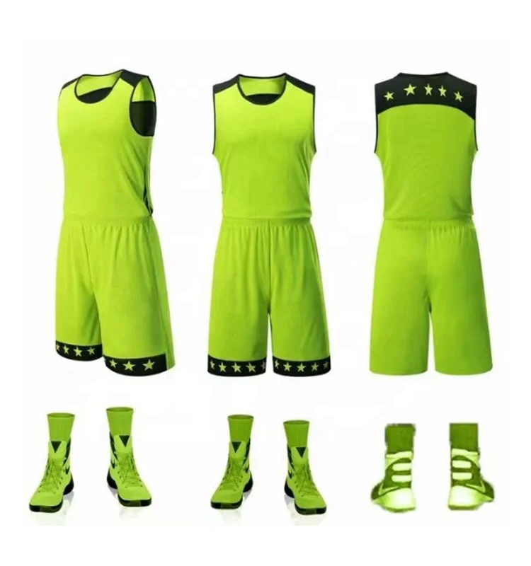 Custom Plain Uniform Training Basketball Jersey Set