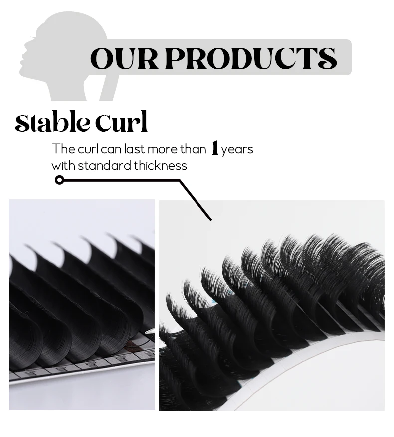 Individual volume eyelash extension 5-25mm length soft private label mink lashes las extension supplies