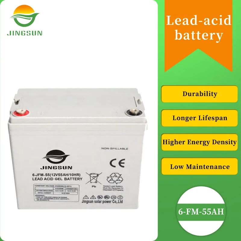Jingsun Best-selling 12v50ah Deep Cycle Gel Battery Plates Dry Solar Gel Battery 12v 200ah 2v 3000ah 2 Volt Gel Solar Battery