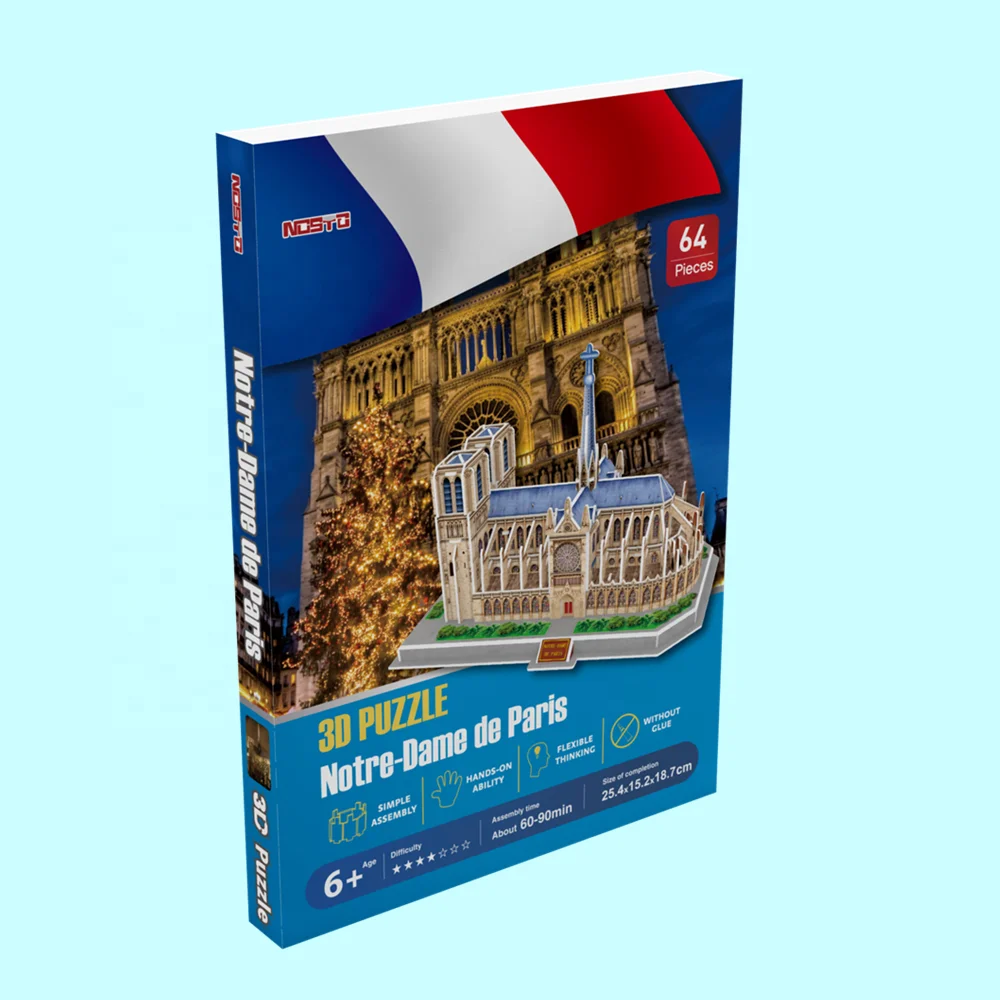 National Geographic 3D Puzzle for Adults Kids Architecture Building Model Kits Collection Toys Notre Dame de Paris