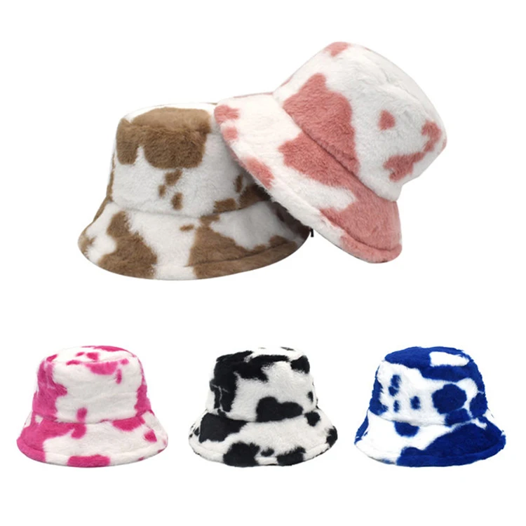 wholesale custom oversized large fluffy vegan sport running polo bucket hat xxl big cows print colorful cool camping cap
