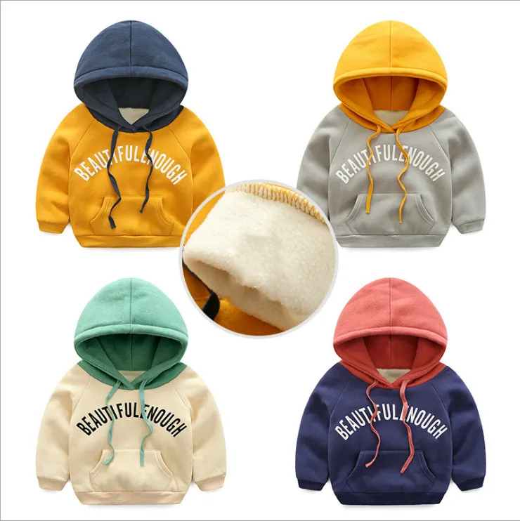 
CCC7170 Casual style long sleeve high quality cotton custom sweatshirt boys and girls kids winter hoodie 