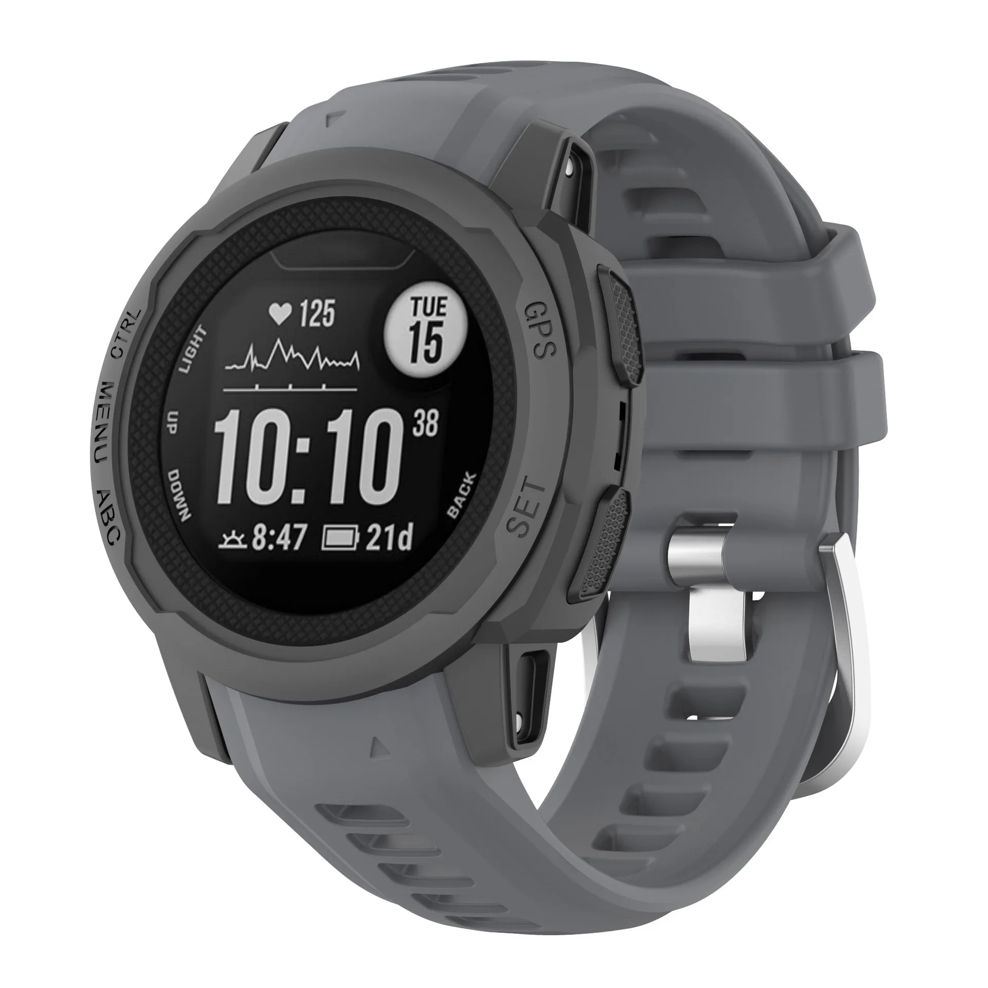 20mm Official Quickfit Silicone Watch Strap Band for Garmin instinct 2S Smart Watch Band