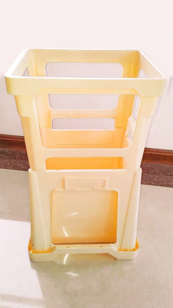 Large size plastic square danish buckets for garden center flor bucket