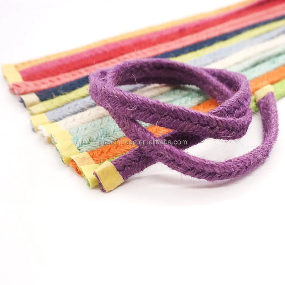 Ready to Ship 13colors 10mm Natrual Jute Cord Soutache Trimming  for Shoes