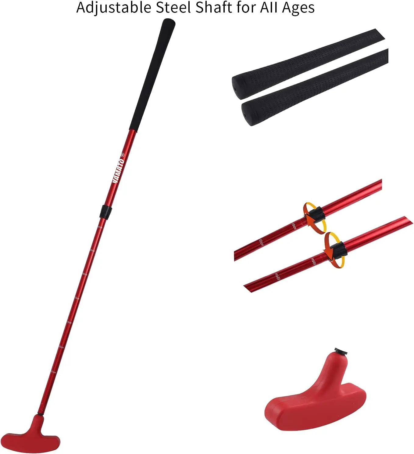 Two-Way adjustable shaft golf Putter, Mini Golf Putter for Kids, Junior and Adults