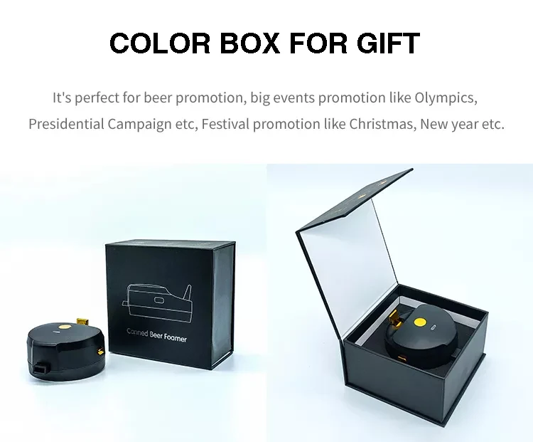 Hot Selling portable beer dispenser foam maker - converts basic Canned beer to delicious tasty beer with ultra fine foam