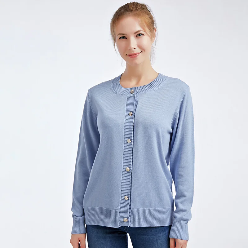 Новый дизайнерский осенний вязаный свитер с длинным рукавом для девочек, кардиган, пальто, тонкий удобный женский кардиган на заказ, свитер