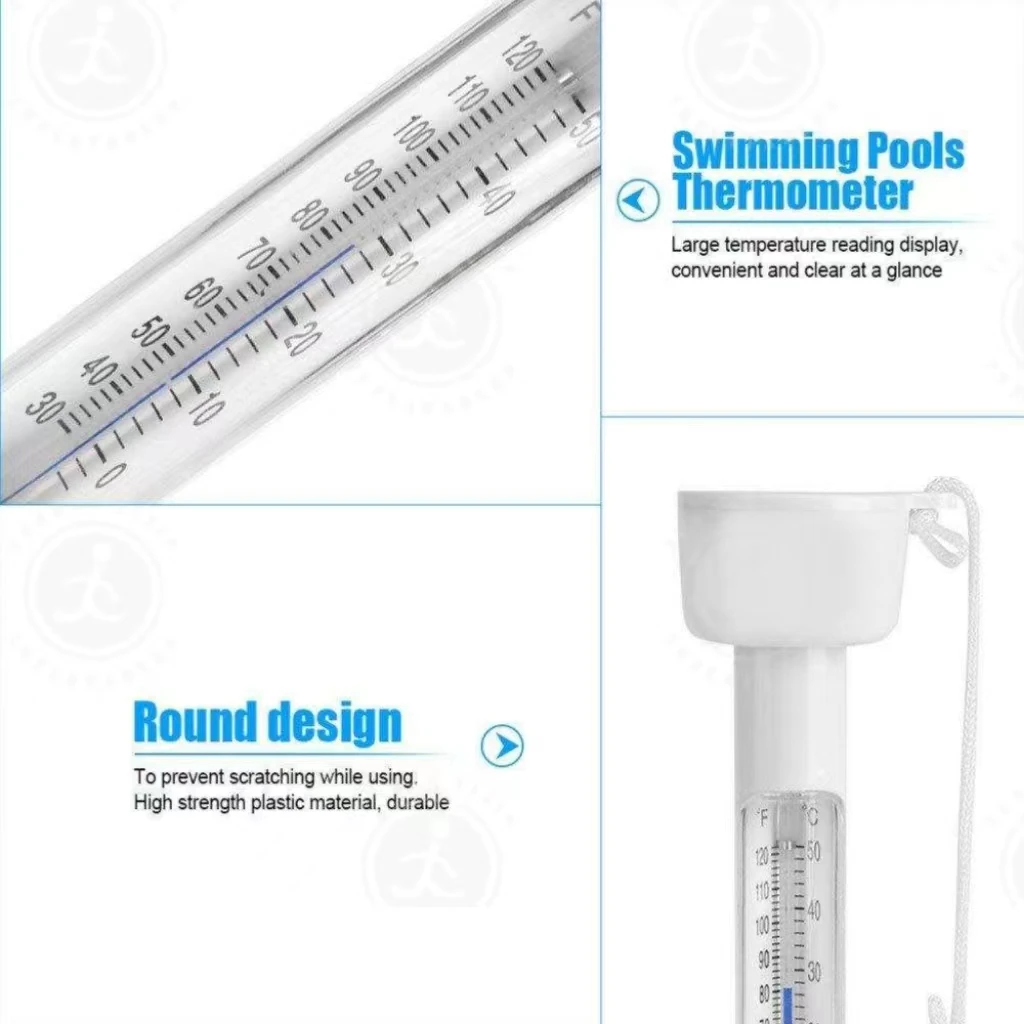 Deluxe Floating Pool Water Thermometer floating water thermometer cylindrical Ice Bath Tub Thermometers