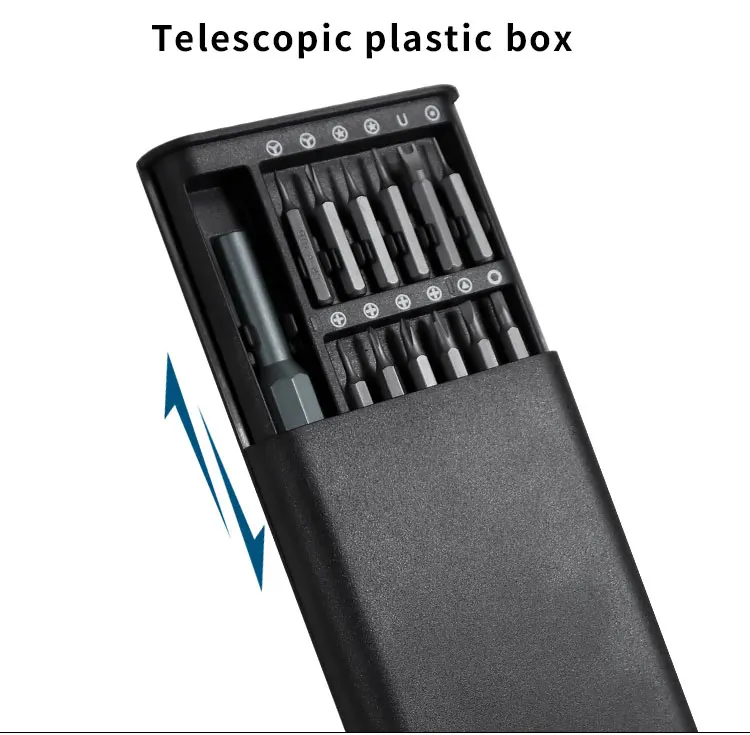 Cell Phone Pocket Precision Screwdriver Set Repair Tool Kit Multi Laptop PC 24 Bits for Iphone Samsung Xiaomi Plain OEM Head Box