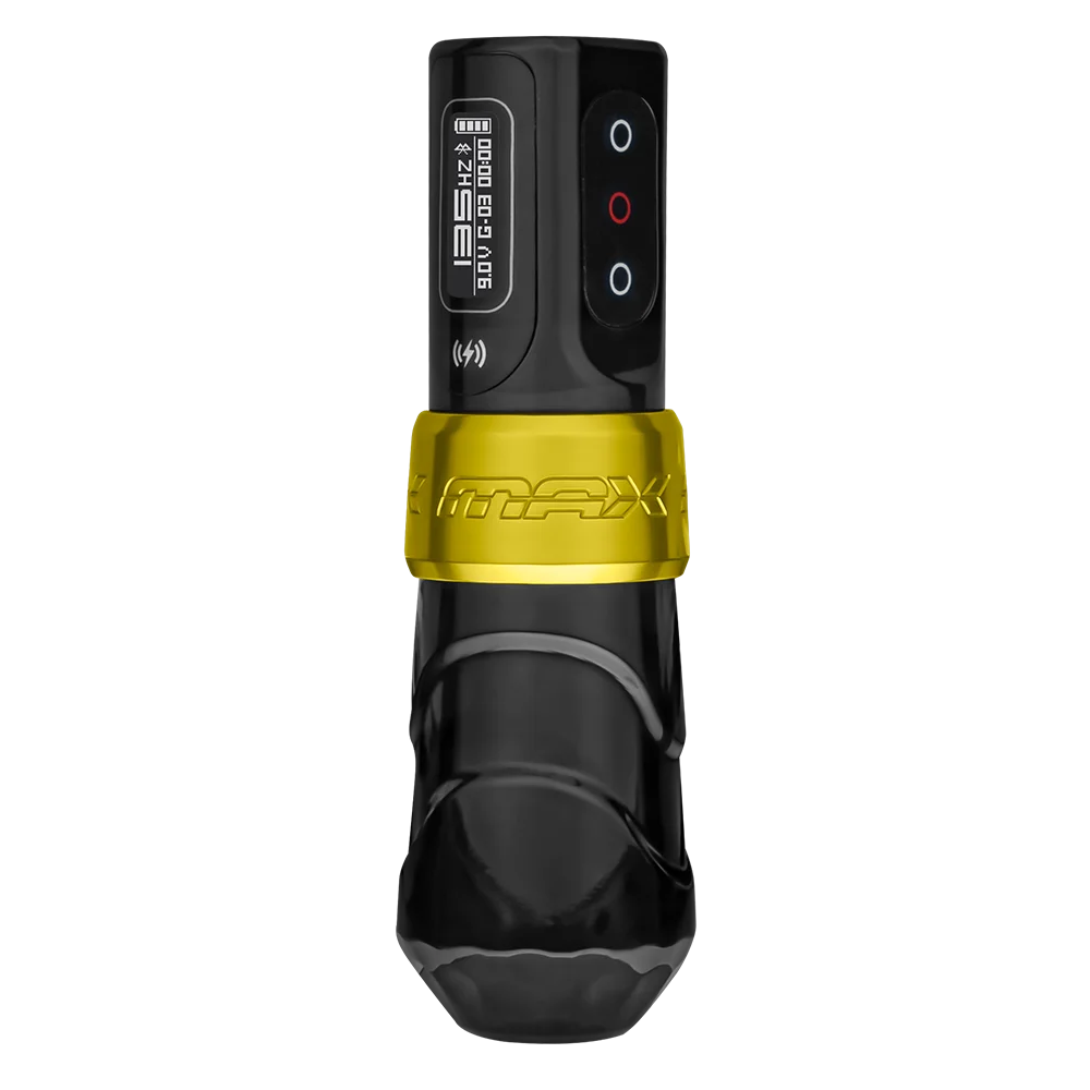 Original FK Irons Wireless Tattoo Pen Single Battery Gold 3.2/4.0/4.5mm Stroke Flux Max Wireless Tattoo Machine