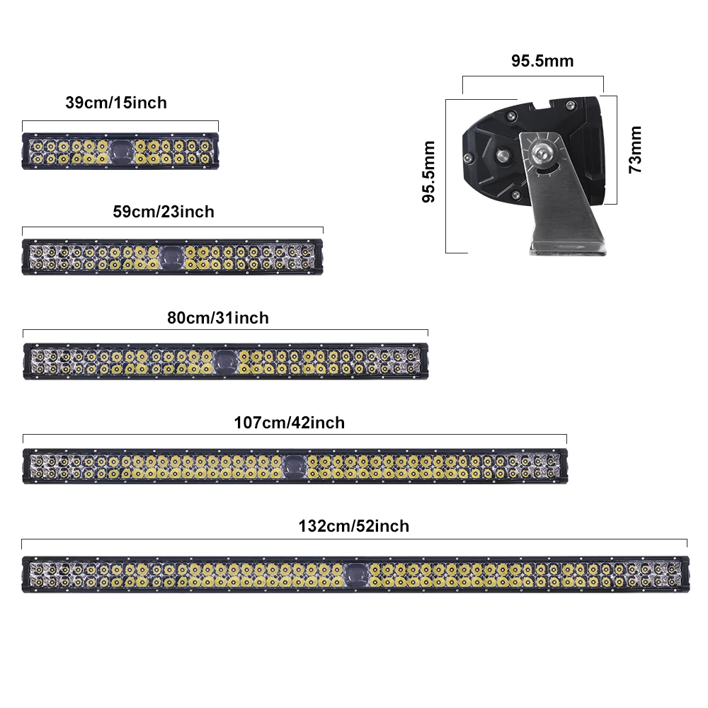LOYO newest wholesale high quality 135w 80cm 31 inch led laser light bar double row laser light bar for universal off road vehic