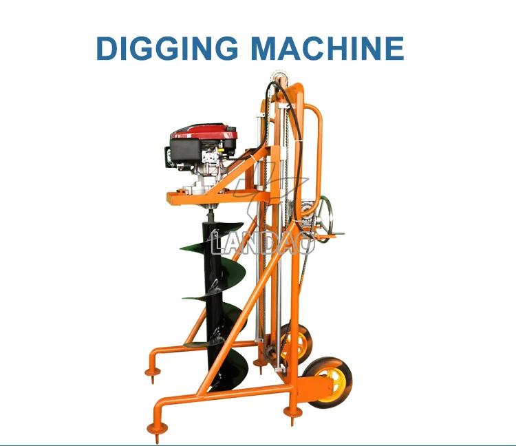 Portable Land Trench Hand Small Digging Machine For Sale