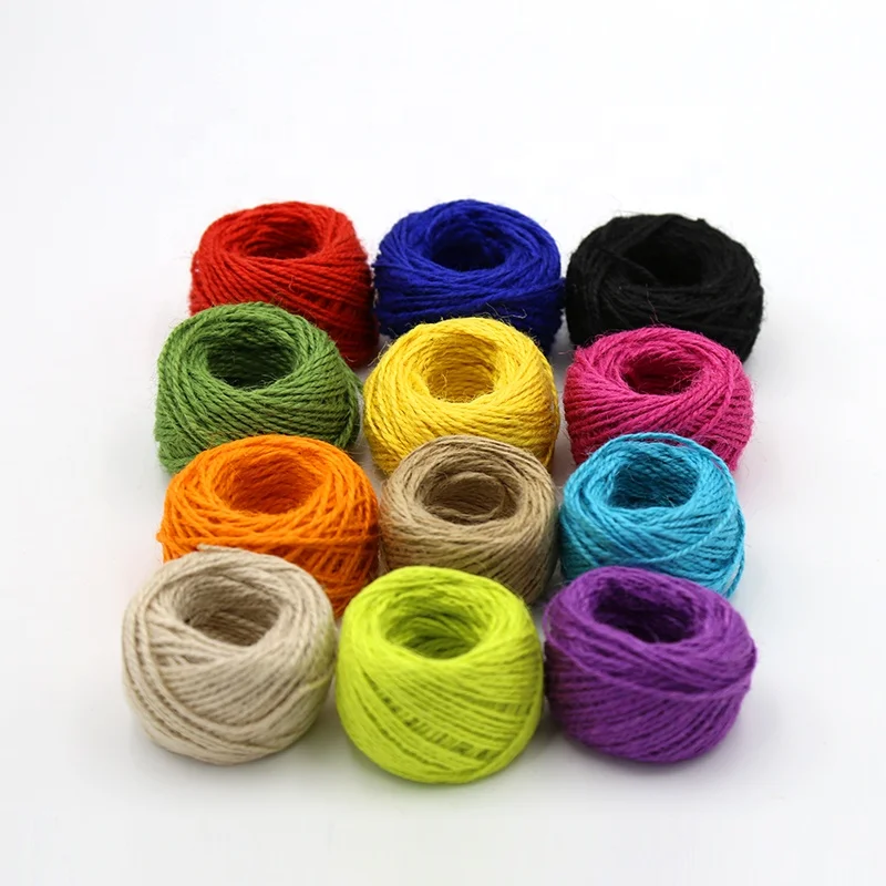 
High quality colored craft twisted cotton macrame rope cord twine string 