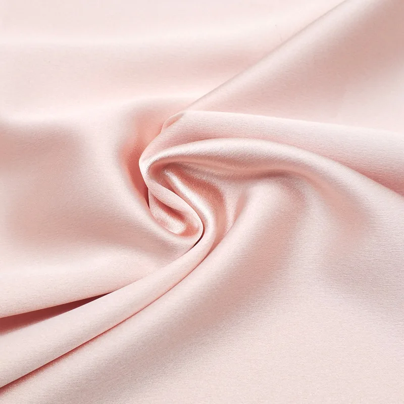 Factory cheap price polyester sparkling silk crystal satin fabric for summer dress