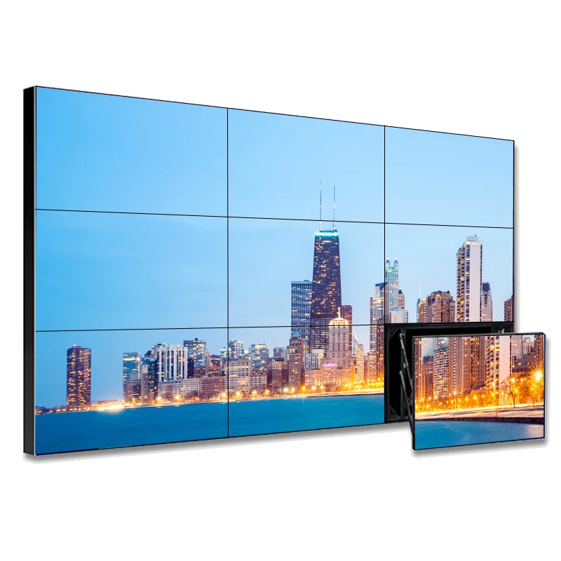 Digital Signage 3.5mm bezel video wall price controller LCD advertising display wall
