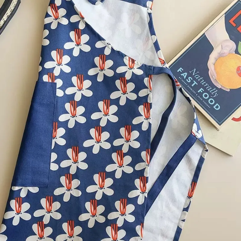 Wholesale Custom Logo printing Design Cotton canvas Apron Kitchen Cooking Aprons