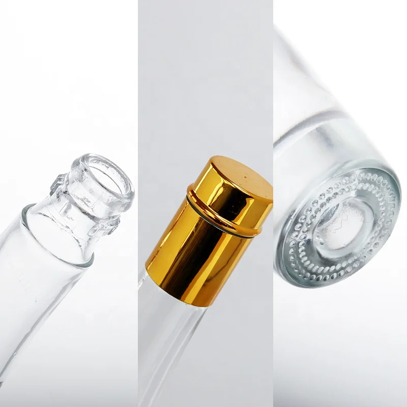 Factory supply fancy liquor glass wine bottle with cork stopper 250ml 350ml 500ml wine bottle