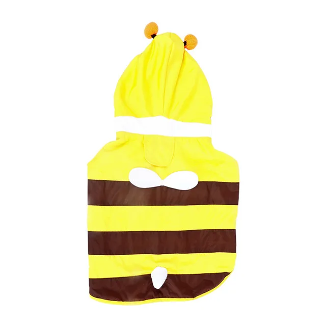 
Factory Hot sale Cute Bee design Waterproof Apparel Pet Raincoat Pet Dog Clothing 
