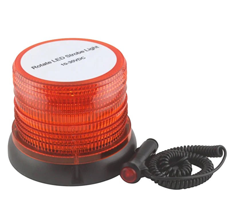 Factory Price DC10-30V  LED Yellow Rotary Emergency Flashing Warning Lamp Magnetic LED Rotate Strobe Traffic light for Trucks
