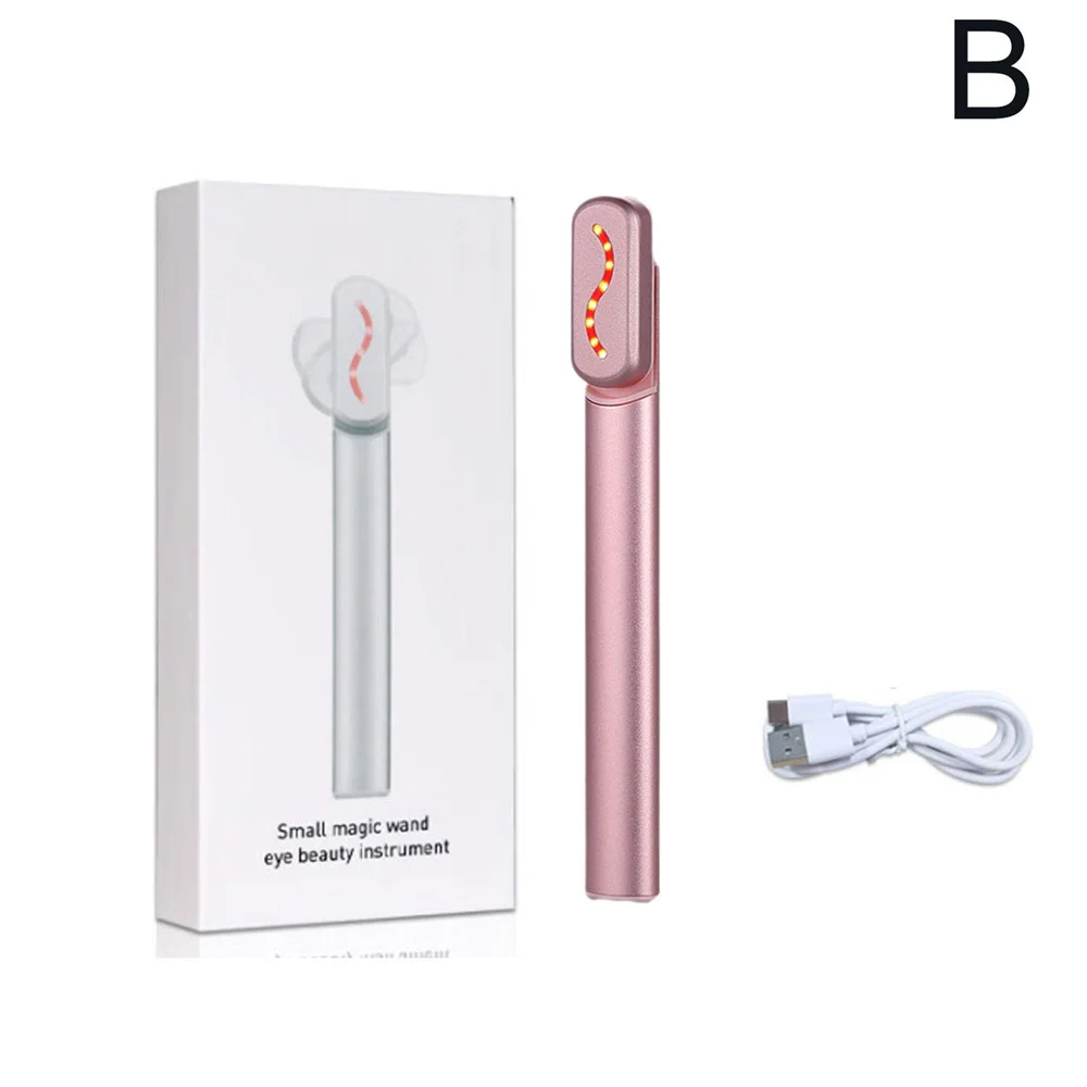 KKS high frequency 4 in 1 face and neck lighten dark circles face massager led red light facial therapy wand