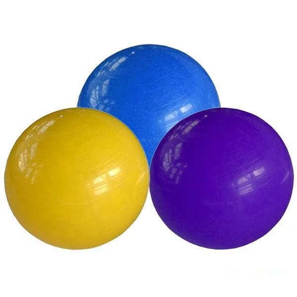 Custom Logo 45cm 65cm 75cm Eco-Friendly PVC Yoga Ball Pump Anti-Burst Gym Pilates Exercise Fitness OEM Anti-Burst Gym Pilates