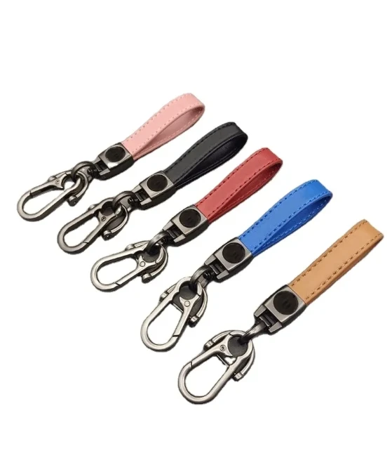 Metal&PU key chain for VW Toyota Honda Chevrolet Hyundai car key keychain with logo
