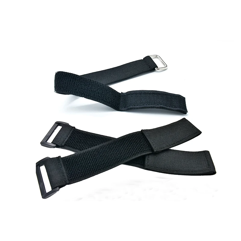 Factory 100% Nylon Black Unnapped non-slip elastic adjustable hook and loop strap