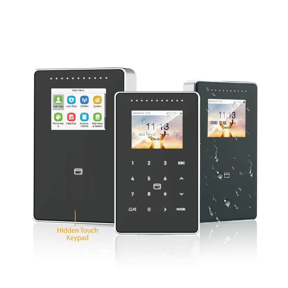 RFID Card recognition Time Attendance and  Access Control device support reader ID cards and Mifare cards with IP65