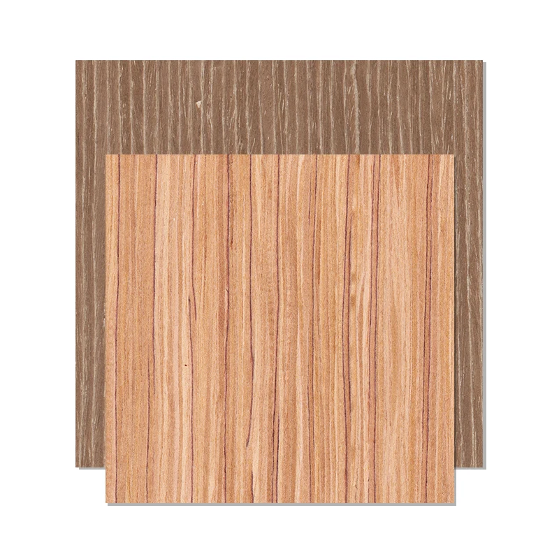 Wood Veneer Natural Stripes Bubinga Bark with Straight Black Sale  OEM North  Wall Technics Style Veneer