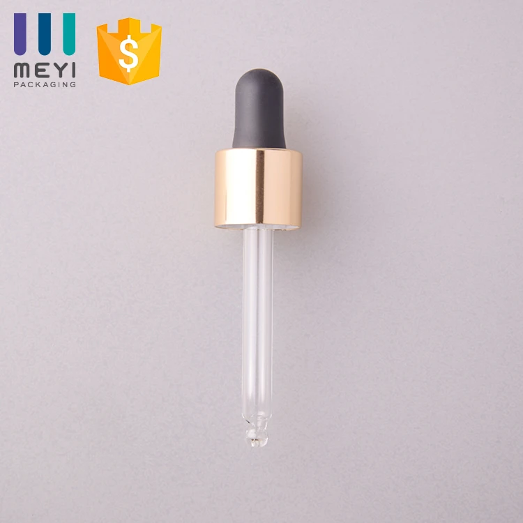 18/415 black glass dropper pipette