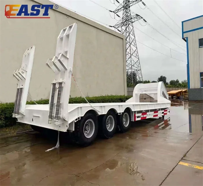 EAST 3 lines 6 axle low bed trailers Gooseneck Low Platform trailers low loader for sale