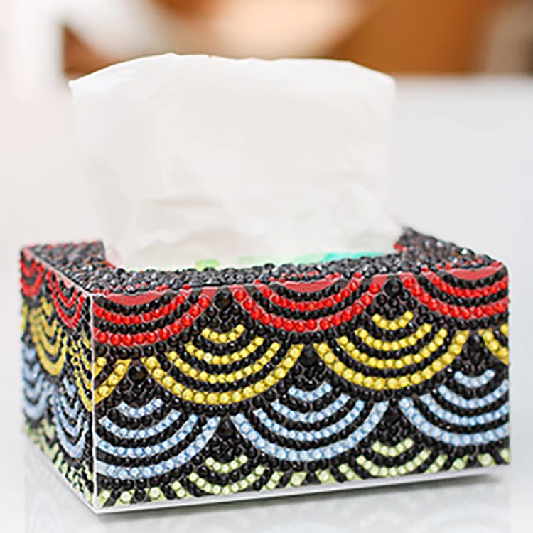 Home Office Car New Crystal Diamond Embroidery Diamond Painting Handmade Diy Tissue Box