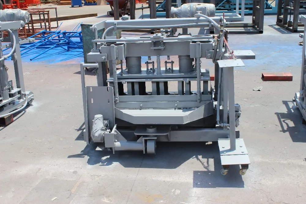 QT40-3A mobile egg laying paving fly ash concrete cement moulding manual hollow block Making Machine price