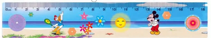 Promotional soft long flexible plastic rulers for office and school