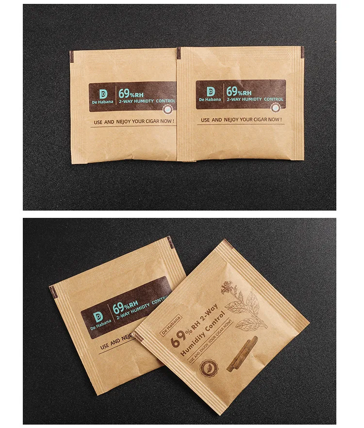 Customizable RH 69% 72% humidor humidifier 2 way humidity control pack packet for cigar