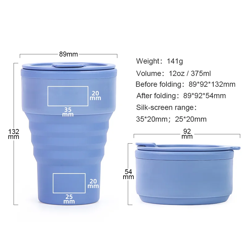Portable Travel Coffee Beer Mug Spill Proof Silicone Insulated Coffee Travel Camping Drinking Coffee Mug