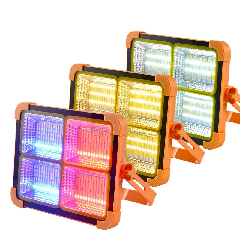 Hot Selling Handheld Solar Waterproof Charging Lamp 100w Variable Light Source