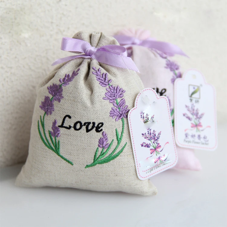 Hot Sales Small MOQ Custom LOGO Moth Repellent Lavender Buds Dried Lavender Sachet Bags