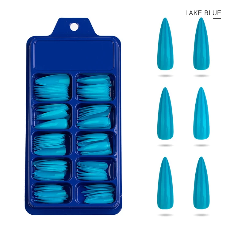 diy custom free clear false nail acrylic press on nails supplies salon false professional colorful wholesale 2021 high quality