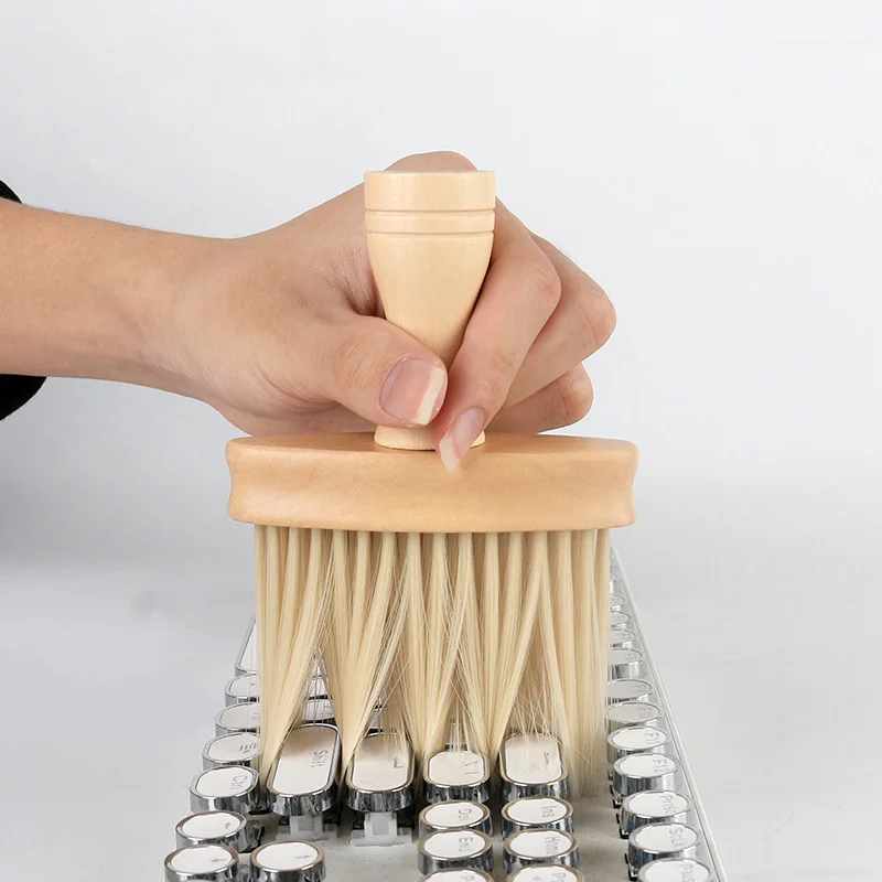 Hot-selling Computer laptop Keyboard Cleaning Brush Wooden Scrubber Nylon Bristle Brush For Clean