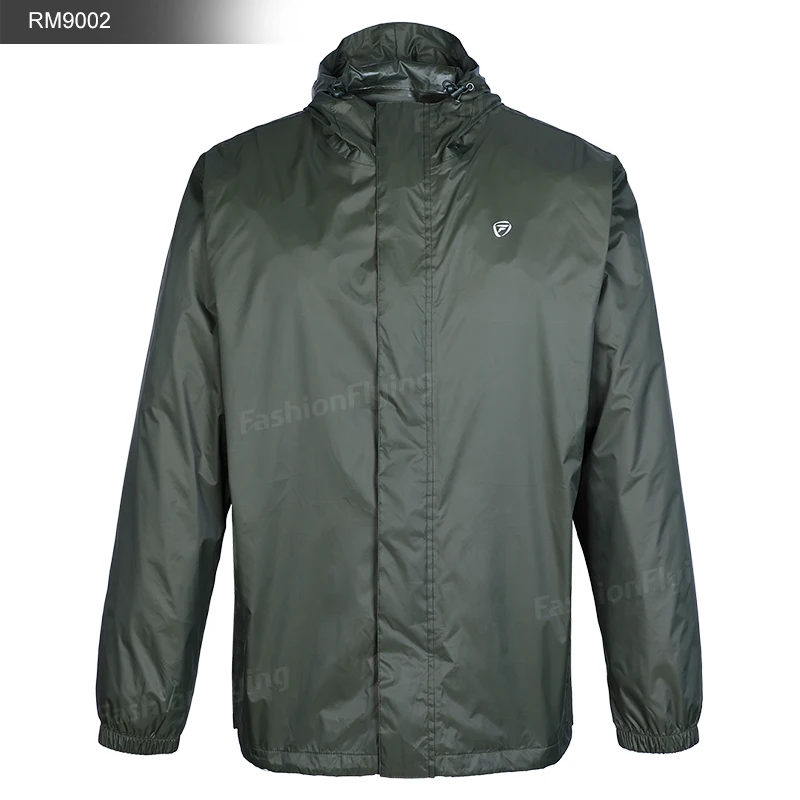 Мужская водонепроницаемая непромокаемая куртка легкий упаковочный дождевик с капюшоном ветровка