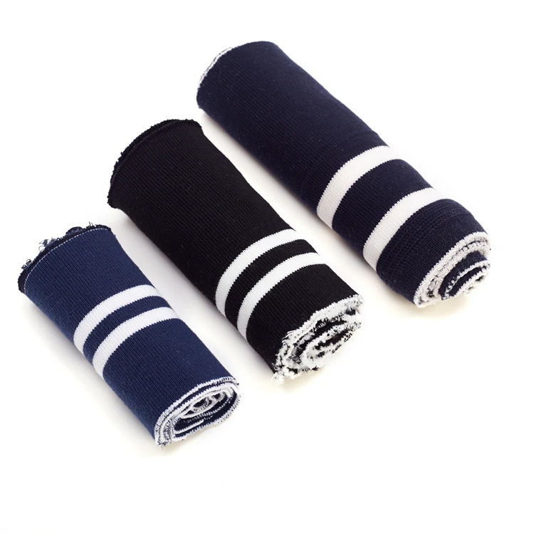 knitted cuff t shirt ribbed collar knitted cuffs for jackets