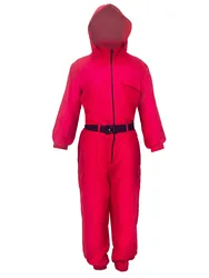 RS370 In stock Gaming Sweatshirt Jacket cos Halloween costume props Red squid jumpsuit