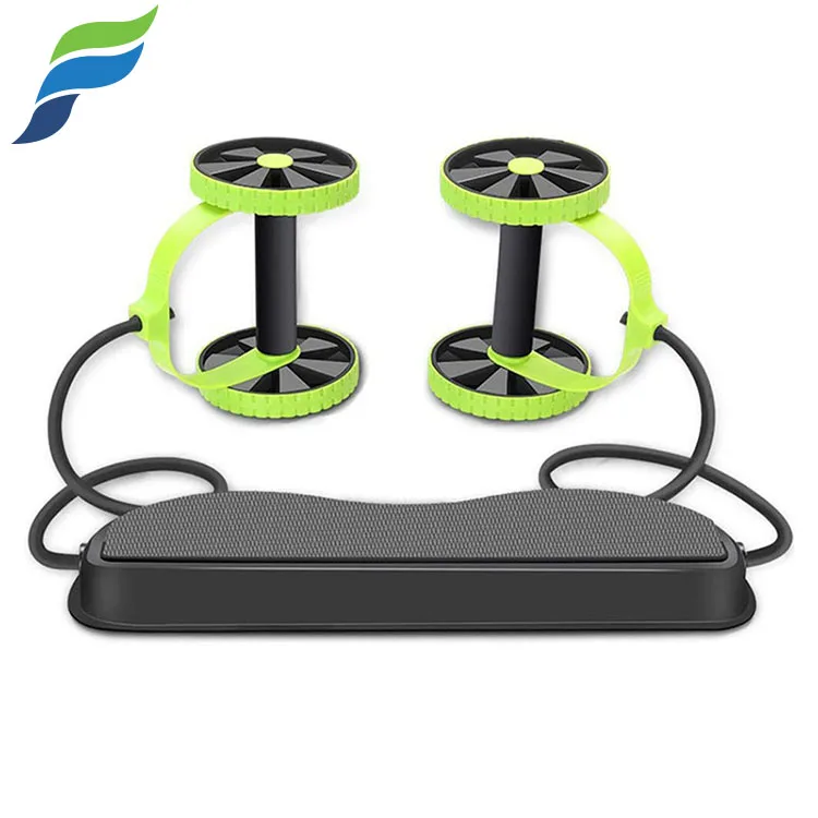 Household abdominal health equipment double wheel abdominal health wheel tension rope abdominal health wheel