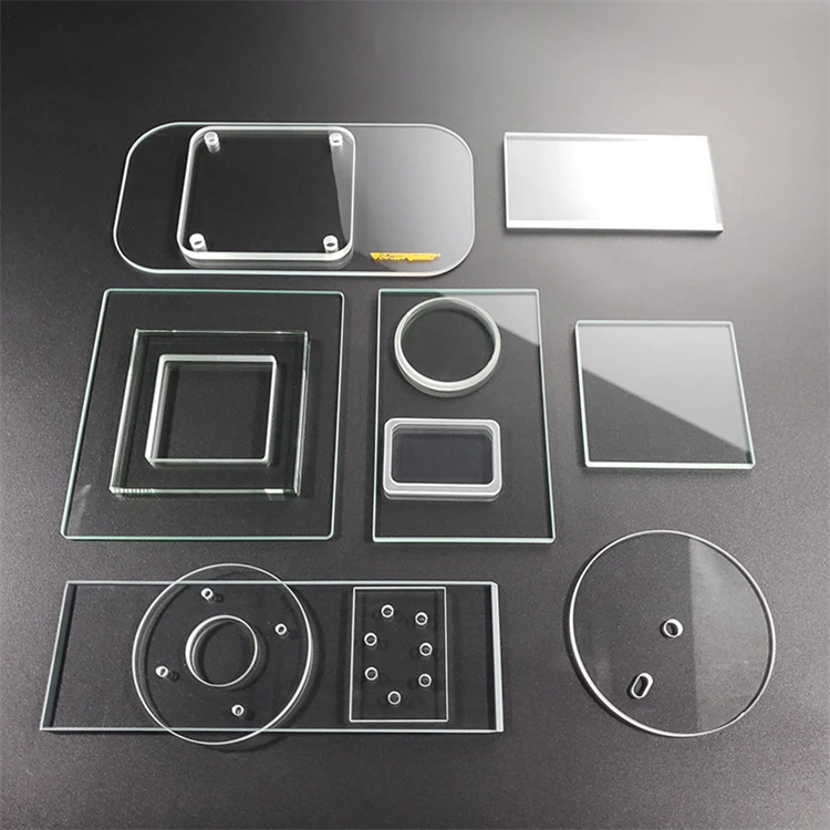 Anti reflective coating tempered optical lenses high transmittance flashlight glass