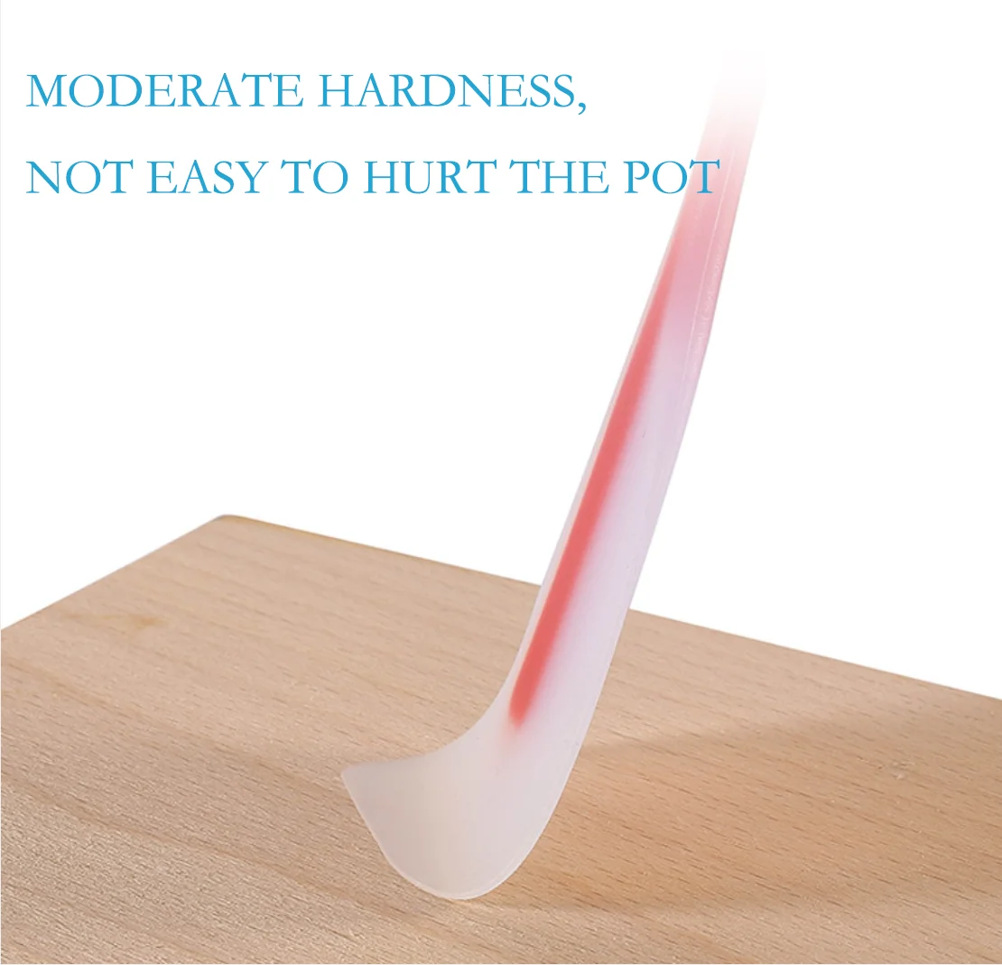 
High temperature resistant colorful Silicone butter scraper cream cakes spatula 