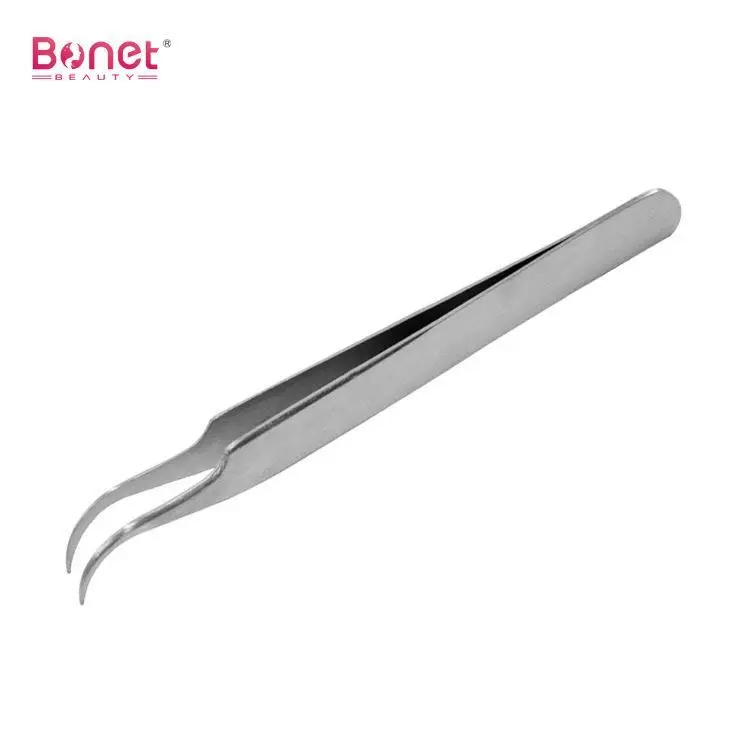 Beauty Tools Stainless Steel Eyelash Extension Tweezers Custom Eyebrow Lash Tweezers fine point tweezers for women and men
